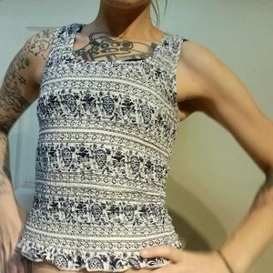 Japna Handmade Floral Tank (S)